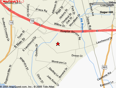 Map to Drumright Regional Hospital